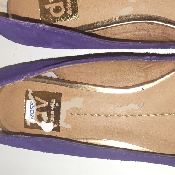 DV by Dolce Vita Purple Suede Lake Flats Size 10 - Picture 3 of 10